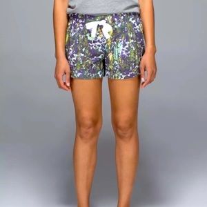 Lululemon Break Away Floral Sport Shorts